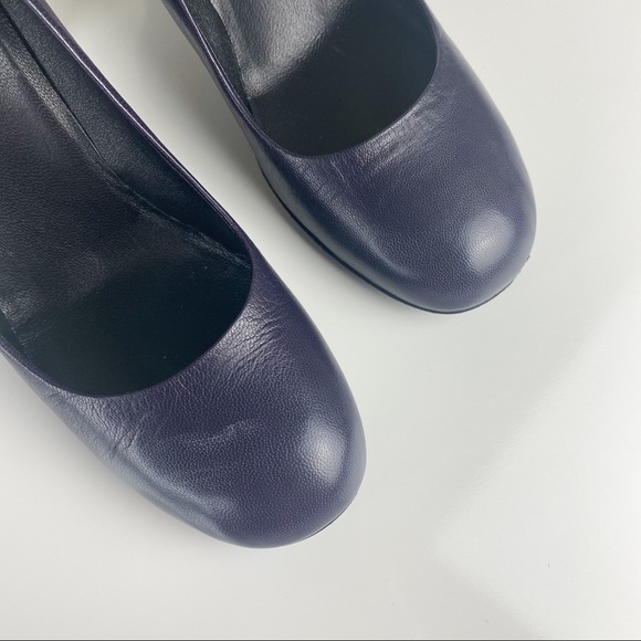 Gucci Classic Leather Round Toe Pumps Heels - Picture 9 of 14